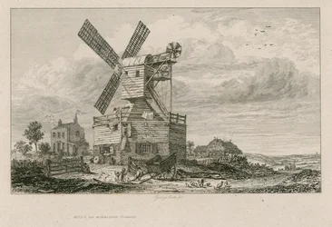 De oude molen op Wimbledon Common