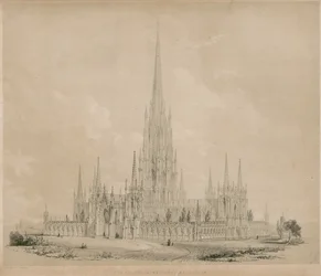 Het voorgestelde Nationale Mausoleum