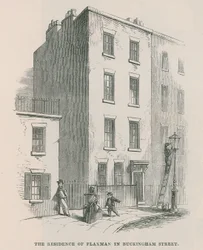 De residentie van John Flaxman in Buckingham Street