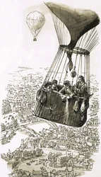 De eerste reguliere luchtpostdienst ter wereld werd opgericht in 1870