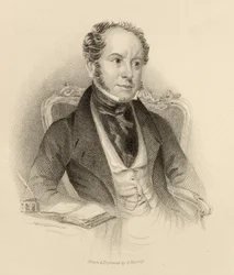 Theodore Hook, Esq., gegraveerd door G. Murray