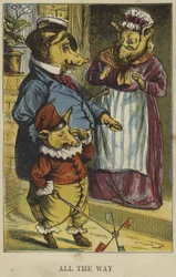 Dit kleine varkentje ging naar de markt