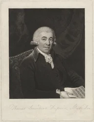 Thomas Saunders Dupuis, ca. 1800 (stippele gravure)