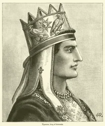 Tigranes, koning van Armenië (gravure)