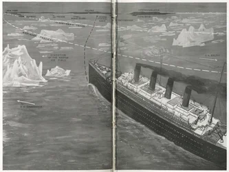 Titanic in het ijsveld, uit 