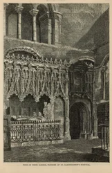 Graf van Prior Rahere, oprichter van St Bartholomeus Ziekenhuis