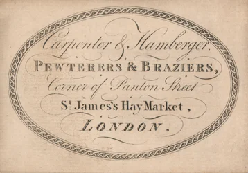 Handelskaart, Carpenter & Hamberger