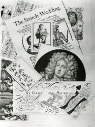 Handelskaart, gegraveerd door George Bickman (gravure)