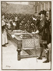 Proces van Charles, illustratie uit Cassells Illustrated History of England