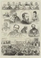Proces van G H Lamson, in de Old Bailey, voor vergiftiging