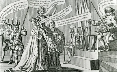 Het proces van de soevereine keizerin van de uitgestrekte gebieden van smaak, 1771