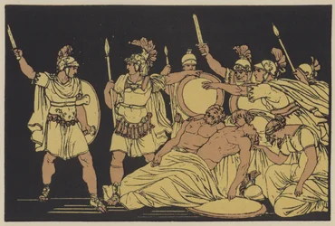 Turnus over de Lichamen van Almo en Galaesus