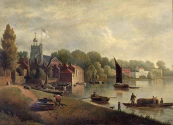 Kerk van Twickenham stroomafwaarts