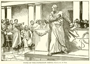 Typen van de Patricische Orde.--Catilina in het nauw