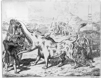 Vaccinatie, uitgegeven door J. L. Stuart, 1802