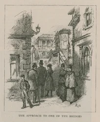 Venetië in Londen: Schetsen bij Olympia - De benadering van een van de bruggen