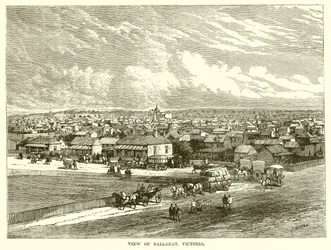 Uitzicht op Ballarat, Victoria