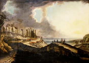 Uitzicht op Dover Castle