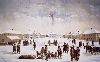 Uitzicht op Fort Garry