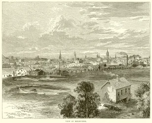 Uitzicht op Melbourne