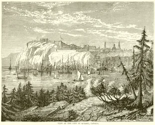 Uitzicht op de stad Quebec, Canada