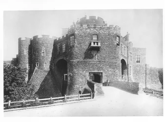 Uitzicht op de Constables Gate, gebouwd 1221-27