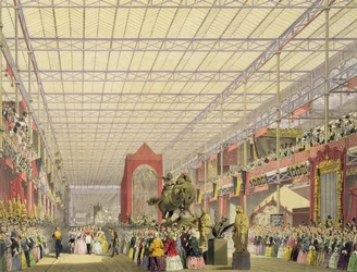 Uitzicht op de Buitenlandse Schip van de Grote Tentoonstelling van 1851, uit Dickinsons Comprehensive Pictures