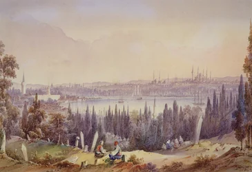 Uitzicht op de Gouden Hoorn, ca. 1840