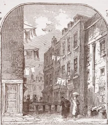 Gezichten in de Rookery, St. Giles