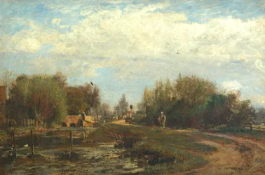 Dorpsvijver bij Armsbridge