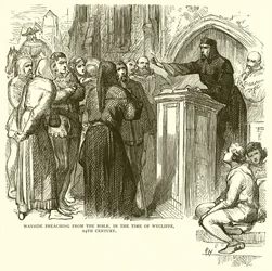 Preken langs de Weg uit de Bijbel, in de Tijd van Wycliffe, 14e Eeuw