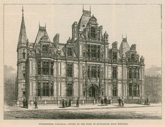 Westminster Town Hall, geopend door de hertog van Buccleuch, Hoge Stadhouder