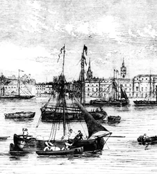 Kades aan de rivier de Theems, Nicholson