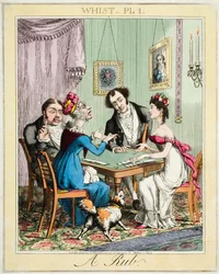 Whist Pl 1. - Een rub, gepubliceerd in Londen door G. Humphrey
