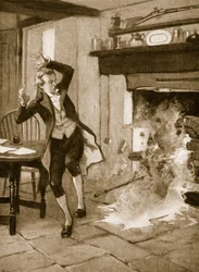 William Herschels zelfgemaakte oven stort in
