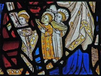 Raam Ew met St. Maria Cleopas, Alphaeus en hun kinderen