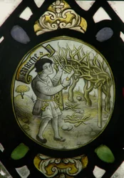 Raam S2 met de Arbeid van de Maanden: Maart