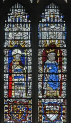 Ramen c18 met een koning en een aartsbisschop