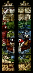 Raam met Christus en de vissers