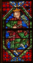 Raam met een genealogische figuur: David