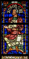 Raam met een genealogische figuur: Zerubbabel