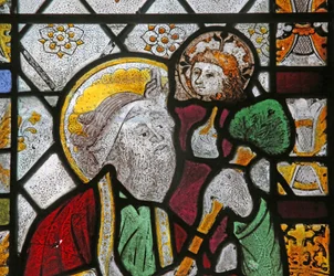 Raam nr. 5 met St. Christoffel
