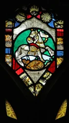Raam nr. 6 met St. George en de draak