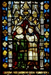 Raam met twee figuren