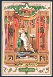 Winterrozen - Victoriaanse kerstkaart