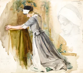 Vrouw in gebed, c.1917