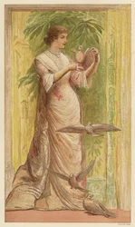 Vrouw met duiven