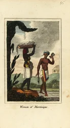 Vrouwen van Martinique, Antillen, West-Indië