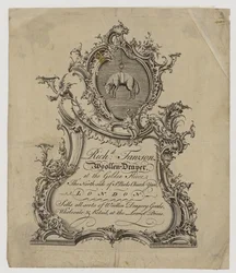 Wollenstoffenhandelaar, Richard Fawson, handelskaart