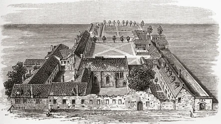 Worcester College, voorheen Gloucester Hall, Oxford ca. 1673, uit 